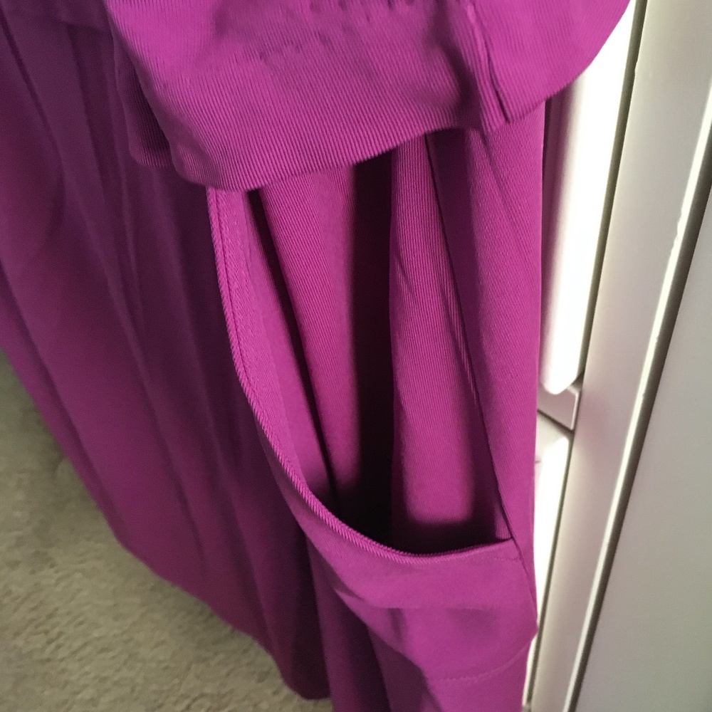LAUREN RALPH LAUREN Dress NWT Purple Sleeveless Layered w/ Pockets Plus Size 3X - Picture 14 of 16